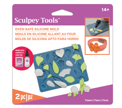 Sculpey Silicone Oven Safe Mold -- Flowers